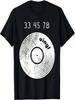 33 45 78 UPM 80er 90er Retro Schallplattenparty Musik T-Shirt