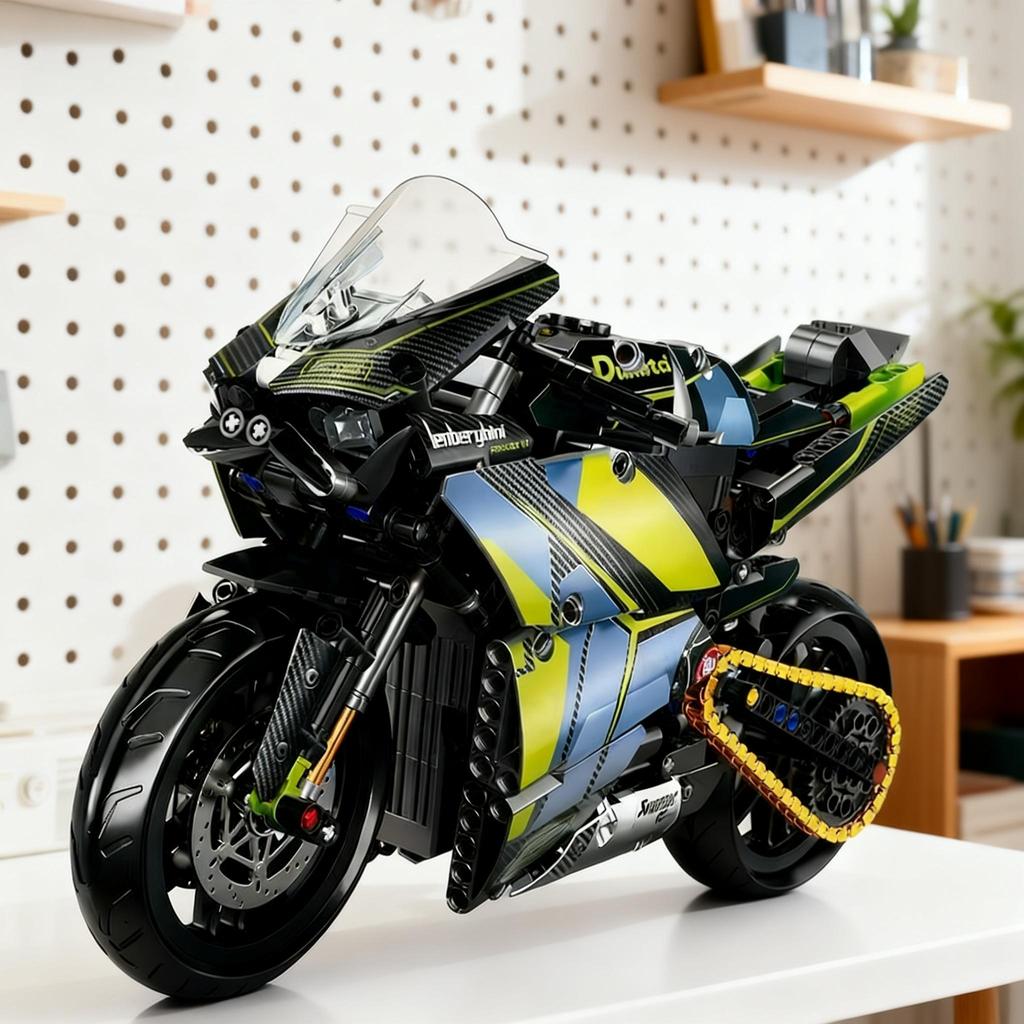 NEU 1:8 Klassische Motorrad High-Tech Modellbausteine Set Für Erwachsene Steine Spielzeug Geschenke Fahrzeuge Sammlung Raumdekoration