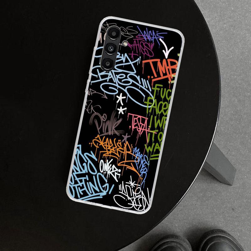 Graffiti Fashion Cool Phone Case Cover for Samsung Galaxy A17 A16 A26 A36 A56 A57 A37 A15 A25 A35 A55 A14 A24 A34 A54 A13 A23 A3