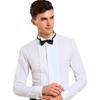 Camicia da Smoking da Uomo con Collo a Coda di Rondine - Costume da Matrimonio da MC Testimone in Stile Francese, Camicia Bianca Taglia Plus