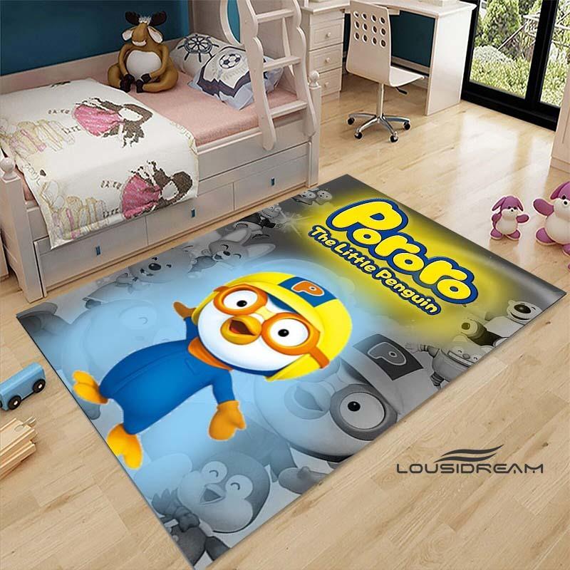 2026 Tappeti con Motivo a Forma di Pesce Carino P-Pororo-Park 15 Misure Tappetino per Pavimento Soggiorno Camera da Letto Comodino Tappeto Area Tappeto per Giochi Camera dei Bambini Decorazione per la Casa