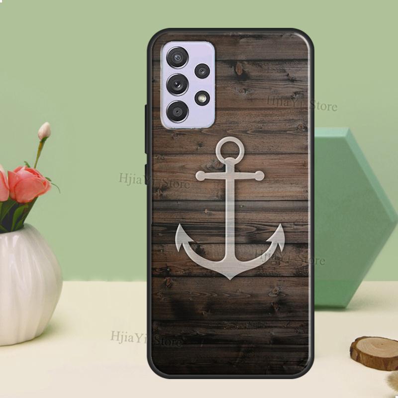 Anchor Boat Case For Samsung A54 A34 A24 A14 A51 A71 A12 A22 A32 A52 A72 A73 A33 A53 A13 Back Cover