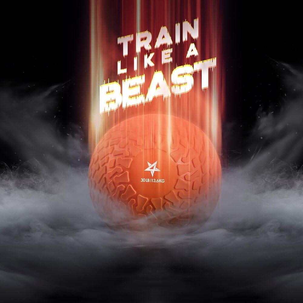 Yes4All Slam Medisinball Oransje for Crossfit Trening Muskeltrening Japansk Import D7SL 13.6kg [Ordinært Produkt]