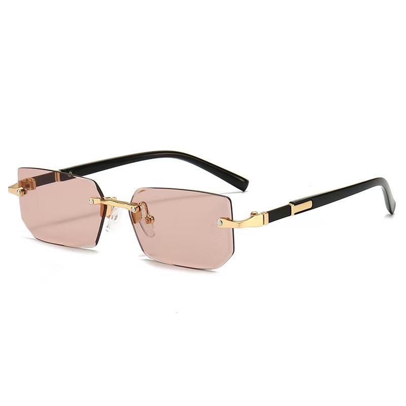 New rimless fashion sunglasses trendy trimmed sunglasses personalized sunglasses men and women versatile