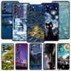 Retro Van Gogh Oil Painting Phone Case For Samsung Galaxy S24 S23 S22 S20 Ultra S21 FE 5G S10 S9 Plus S10E Soft Silicone Cover