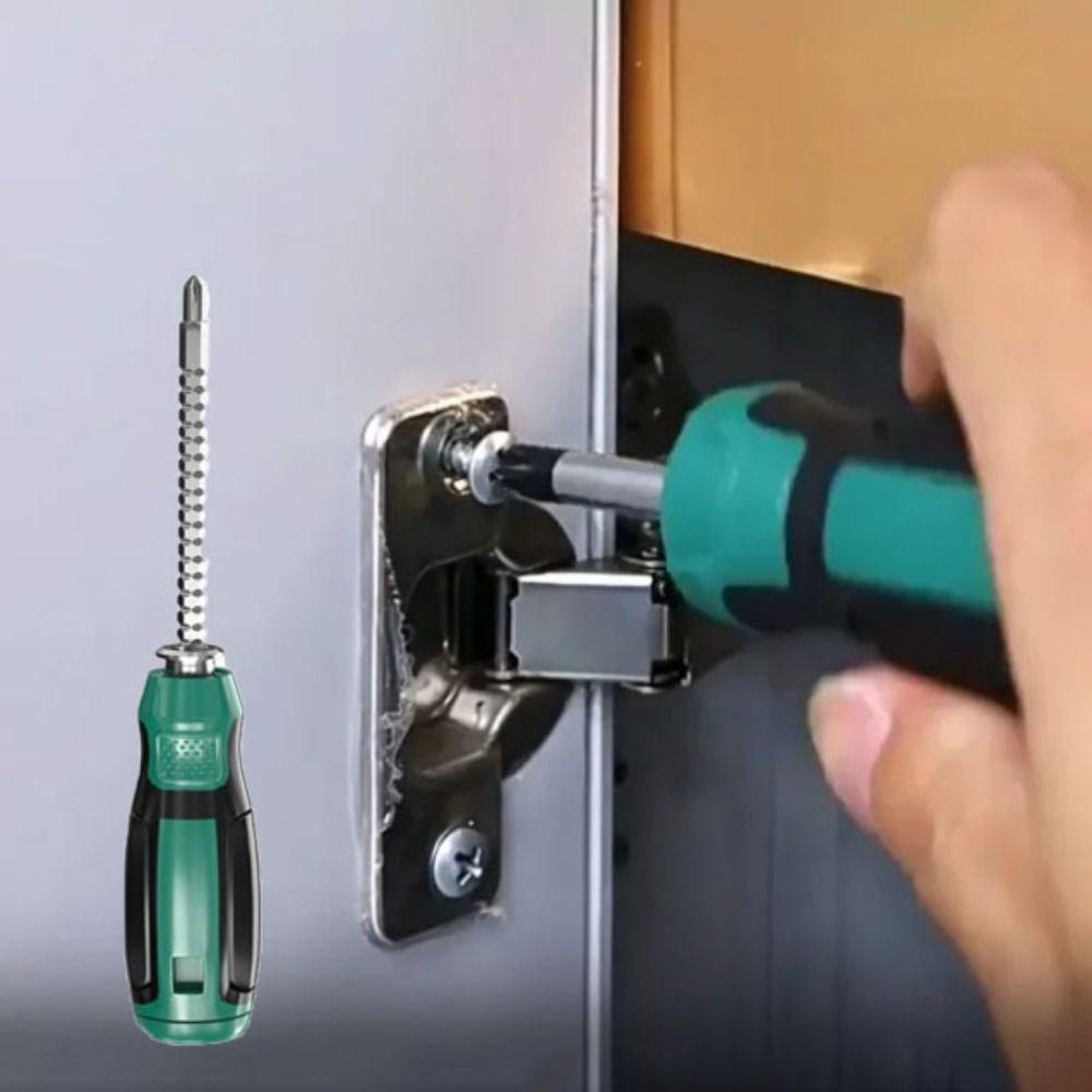 Short Handle Double Head Screwdriver Scalable Design Dual-purpose Screwdriver Tool Kit