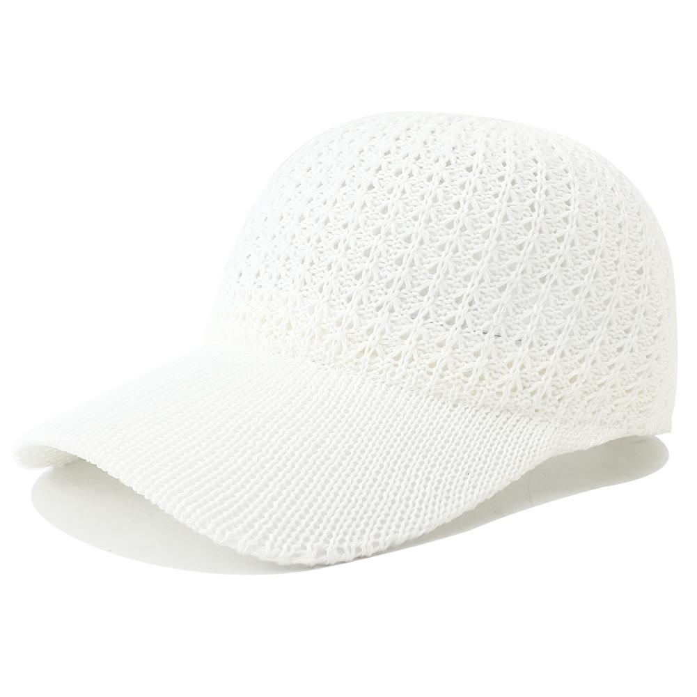 

2025 New Summer Breathable Mesh Baseball Cap Snapback Hat Outdoor Sport Sunscreen Trucker Hats For Women Men Sunhat Adjustable белый