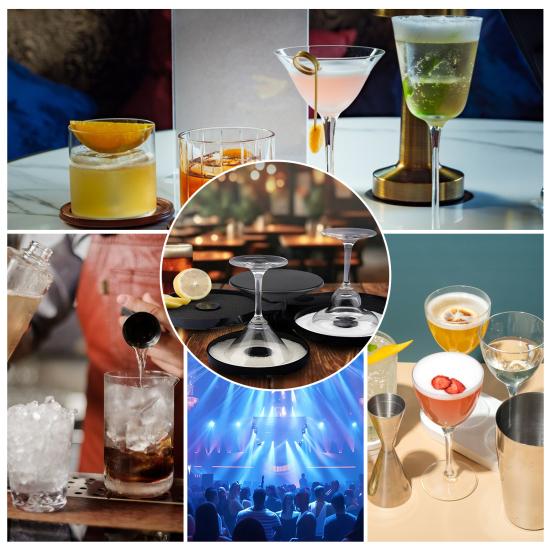 Yousheng 3-Tier Margarita Salt Rim Box for Large Glasses Double Compartment Glass with Juice Sponge Reusable Cocktail Bar Side Essential