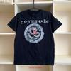Whitesnake Band T Shirt Rock Tour Size L Vintage Washed Homme Versatile Stylish Streetwear Fashion Soft Comfortable