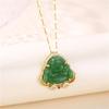 Buddha Necklaces Amulet Chinese Style Maitreya Jewelry All-match Sweater Chain