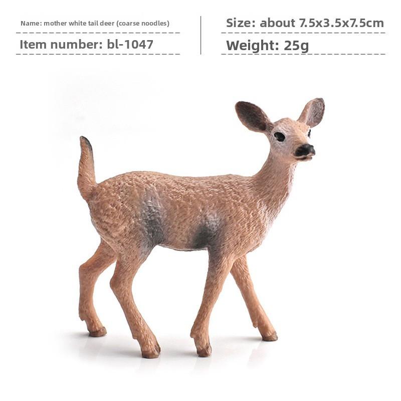 Forest Wildlife Pvc Animal Decor Set With Realistic Squirrel Fox Rabbit Deer For Holiday Home Decoration