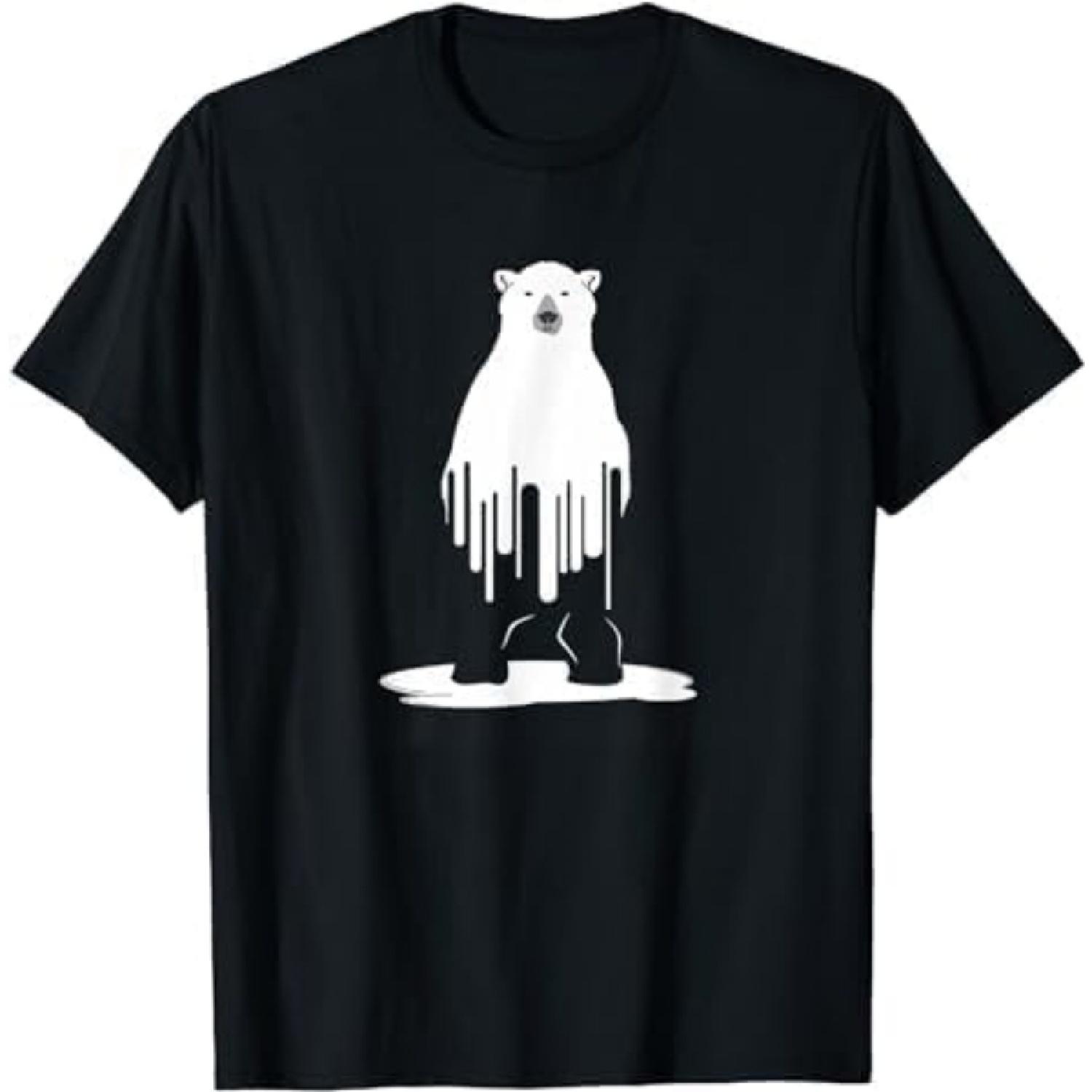 Melting Polar Bear Climate Change T-Shirt GIU Mens Womens Tank Top Sweatshirt Hoodie Black XXXXXL разноцветный