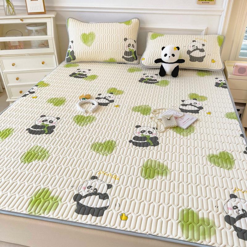New Cartoon Comic Latex Summer Mat Washable Fresh Baby Ice Silk Summer Mat Child Air Conditioner Soft Seat