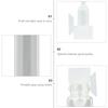 FRCOLOR 1ml Refillable Glass Perfume Sample Bottles, Clear, Mini Portable Travel Containers, Pack of 100