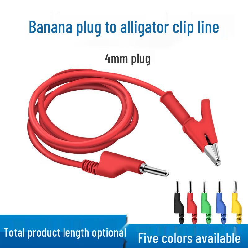Banana Plug to Alligator Clip DC Power Test Lead