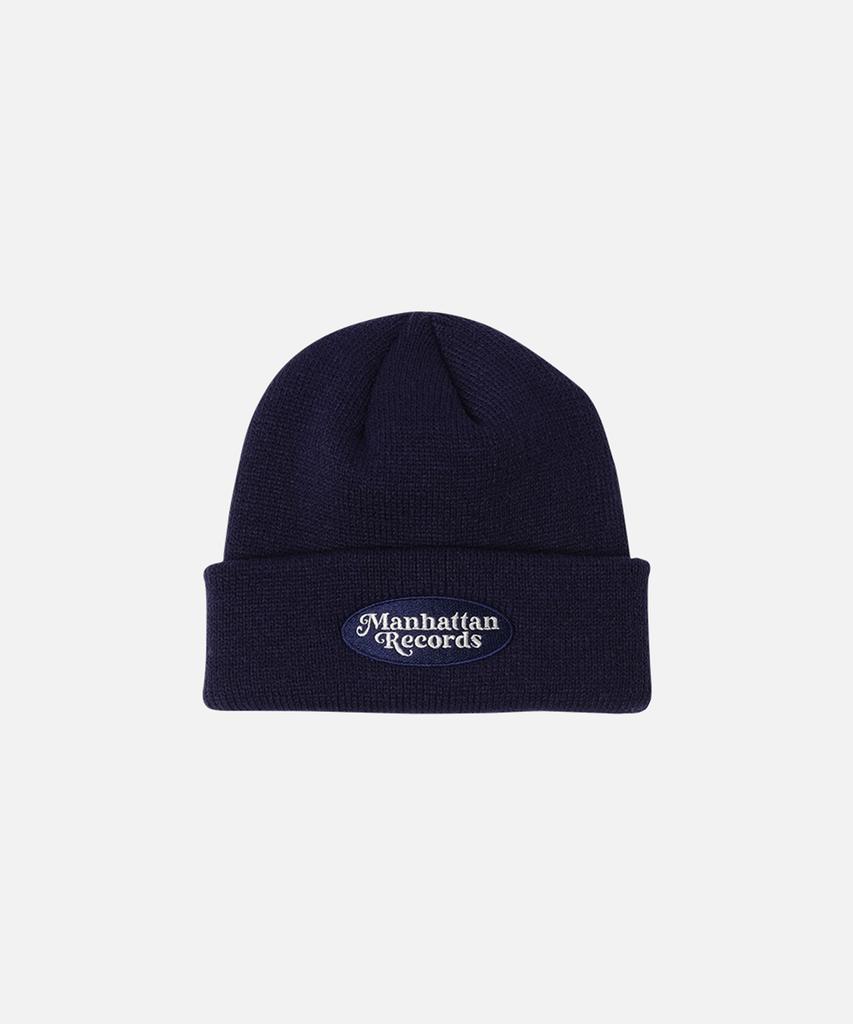 Maenhatanlekojeu Mr Oval Logo Beanie - Navy