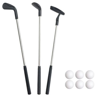 Compact Tabletop Miniature Golf Kits with 3 Putters for Office Breaks and Home Entertainment Table Game Desk Golf Set