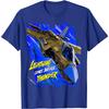 Stealth Fighter Jet Graphic Tshirt Men Casual Crewneck Cotton Print Tee
