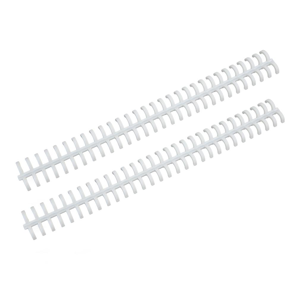 10 Pcs Loose Leaf Binding Spine 30 Hole Cuttable Wear Resistant PP Plastic 10mm Binding Comb for Student