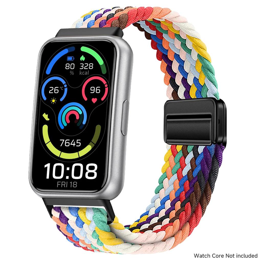 Braided Nylon Strap For Huawei Band 11/11NFC Comfortable Magnetic Buckle Adjustable Watchband For Huanwei 11Pro/11Pro NFC Belt