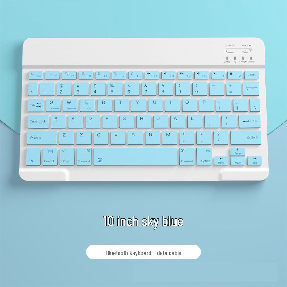 Ergonomic 10-inch 2024 Portable Bluetooth Keyboard & Mouse
