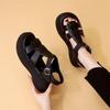 Thick-soled Roman Sandals Summer New Heightening Sandals Fairy Style Skirt Soft-soled Beach Shoes