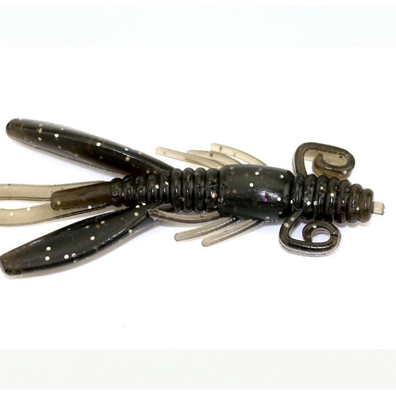HENGJIA 2Pc 9CM-12G Lifelike Cricket Plastic Soft Bait for Bass Trout Pike Perch