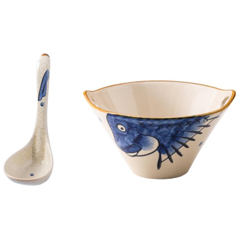 Japanese Ceramic Noodle Bowl