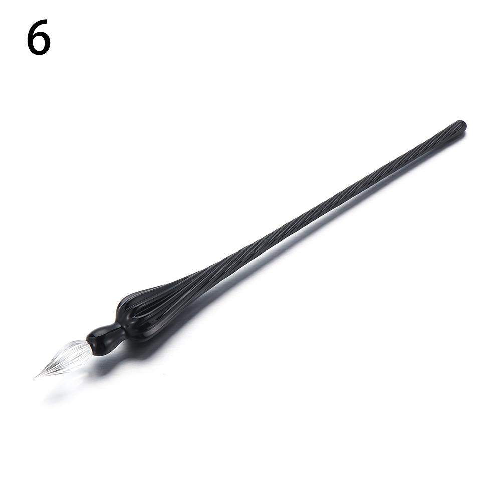 1PC Vintage Glass Dip Dipping Pen Art Painting Supplies Filling Ink Signature Calligraphy Fountain Pen