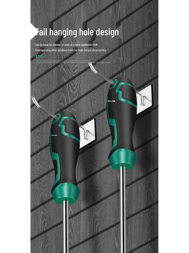 11-Piece Industrial Grade Magnetic Electrician Screwdriver Set - S2 Phillips & Slotted