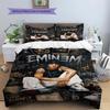 Eminem Pattern Bedding,Quilt Set Quilt Cover Pillowcase Home Birthday Gift(1 * Duvet Cover + 2 * Pillowcase, Without Core)