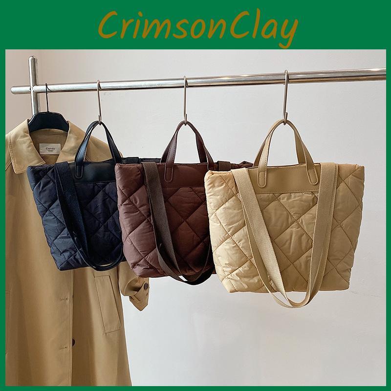 Spacious And Stylish Nylon Tote Bag For Women With Quilted Design Perfect For Use Everyday