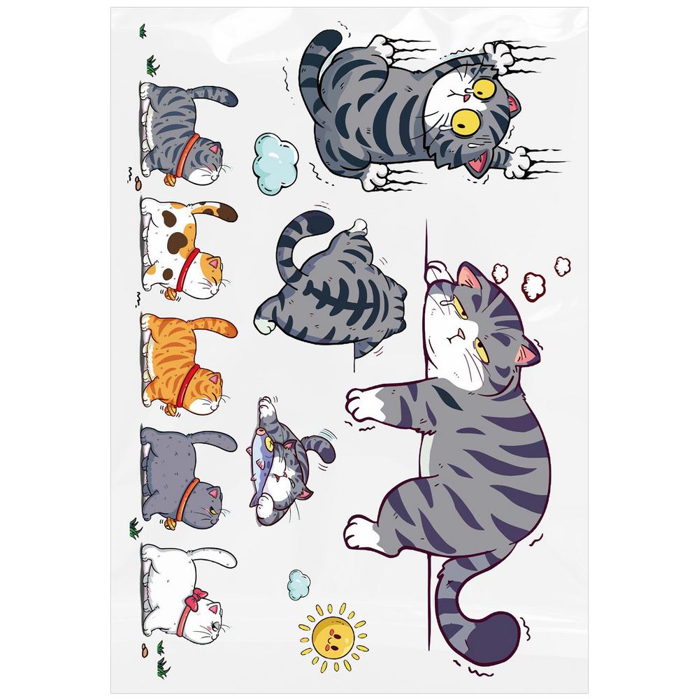 Car Decal Bumper Stickers Cat Funny Auto Decals Bumper Decal Cute Cat Theme For Cars Auto Truck Motorcycle Wall Window