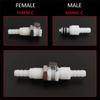 Disconnect Fitting Coupling Hose Joint Tube Connector Male Female Hose Barb Valved S-series Quick Shut-Off Quick Coupler