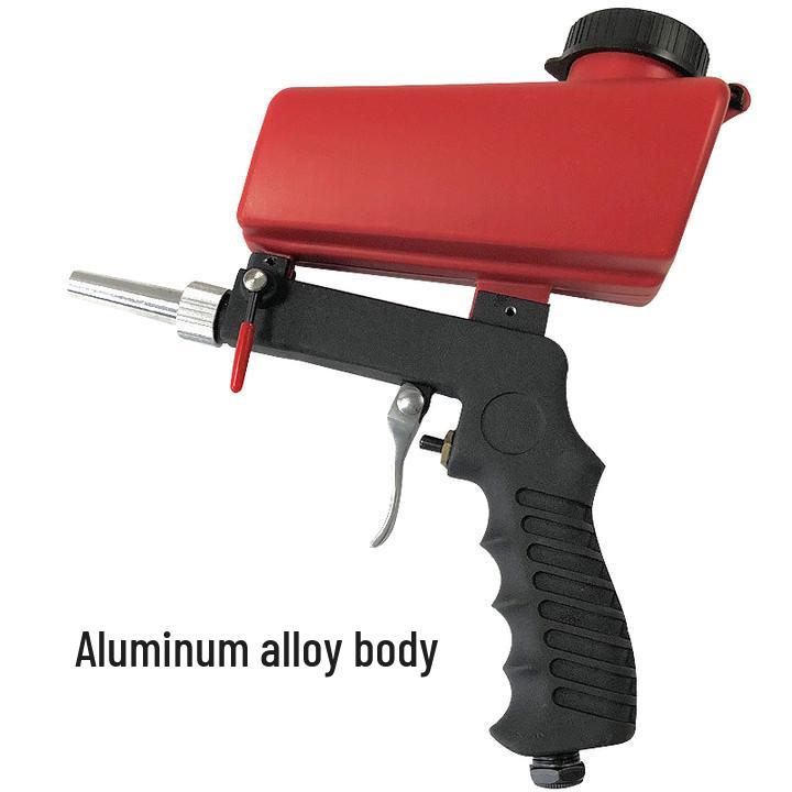 Portable Gravity Feed Sandblasting Gun Kit for Rust Removal