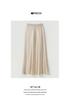 Women's High-Waisted Mulberry Silk Satin A-Line Skirt - Summer, Draped, Versatile, Light Luxury, Slimming Style