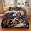 3Pcs Halloween Jack Skellington Pumpkin Bedding Sets For All Sizes New 3D Printed Bed Cover Comforter Duvet Cover Pillowcase Bedroom Decoration