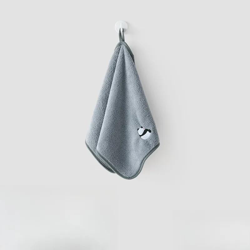 

Мультяшная панда детское полотенце хлопковое полотенце для лица и рук для детей взрослых мягкое впитывающее детское полотенце для душа банное полотенце 50x25 см серый