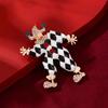 Retro Circus Clown Literary High-end Christmas Accessories Brooch