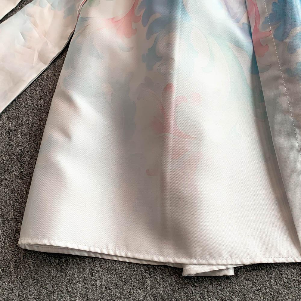 Rochii Lungi Elegante cu Imprimeu Floral Femei Vară Vacanță Mânecă cu Volane Dintr-o Bucată Petrecere Vintage Retro Rochii de Seară