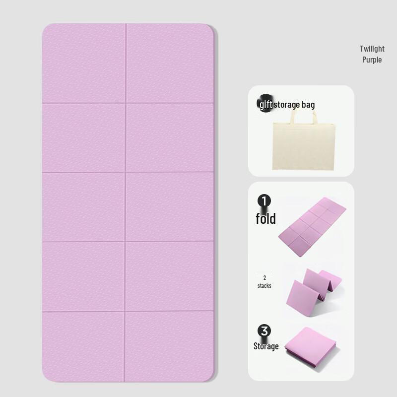 LISM Foldable TPE Yoga & Fitness Mat 6mm