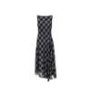 VEROMODA Plaid Print Sleeveless A-line Maxi Dress
