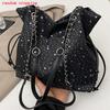 Women's Star-patterned Casual Trendy Sweet Tote Bag, Versatile Solid Color Stylish Handbag, Suitable for Daily Commuting, Work, Travel and Shopping.