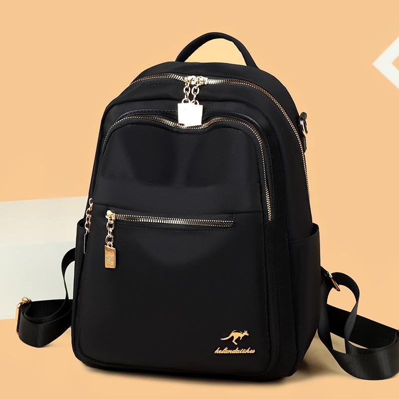 Schoolbag Backpack Women's 1011 New Fashion Atmosphere Trend Versatile Large Capacity Student School Bag Women's Bag Travel Backpack