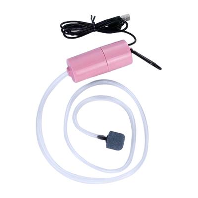 Aquarium Luftpumpe Haushalt Leise Mini USB Sauerstoffpumpe Outdoor Angeln Aquarium Pumpen Rosa