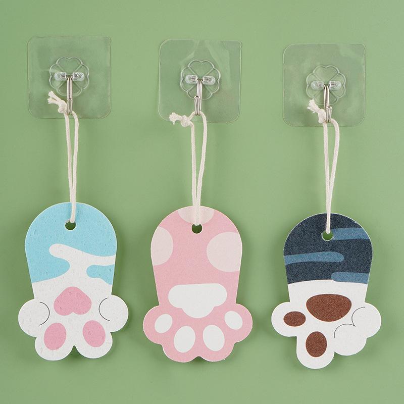 Bleach Cloth Cartoon-printed Compressed Wood-pulp Cotton Sponge for Kitchen Cleaning, Dish Washing, Pot Cleaning Sponge Sheet