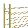 48 Bottle Wine Rack In Golden Metal