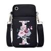 Printed casual portable messenger bag new shoulder bag multi-function fashion mobile phone bag