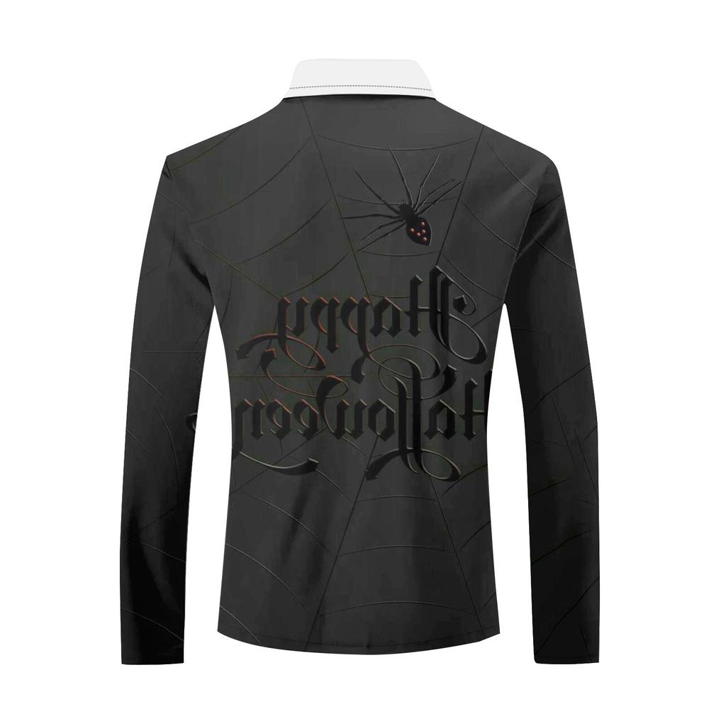 Herrenhemd mit langen Ärmeln und Knopfleiste, modisches, lässiges Oberteil