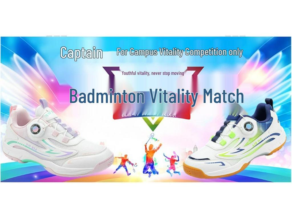 Youth Lightweight Non-Slip Badminton & Table Tennis Shoes for Boys & Girls